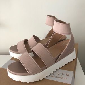 Kardi Strappy Platform Sandals - Blush - 7